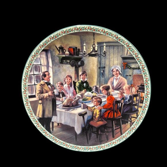 Vintage Collector Plate "A Merry Christmas to Us All" by Lloyd Garrison - Picture 1 of 2